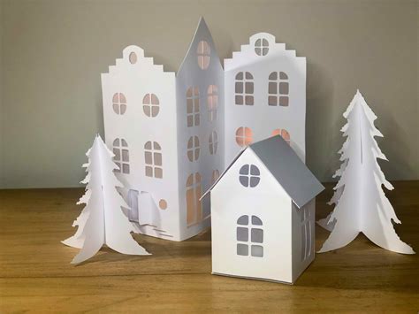 Tuto Village De Noël DIY : Fabriquer un village de Noël en papier - Idées conseils et tuto Noël